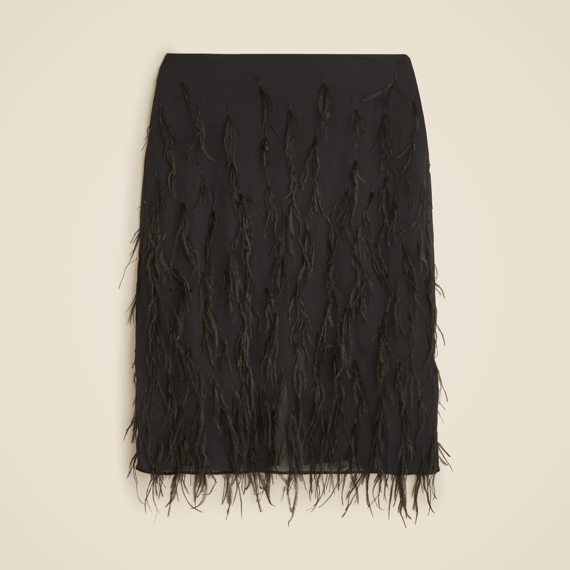 Collection feather pencil skirt Product Image