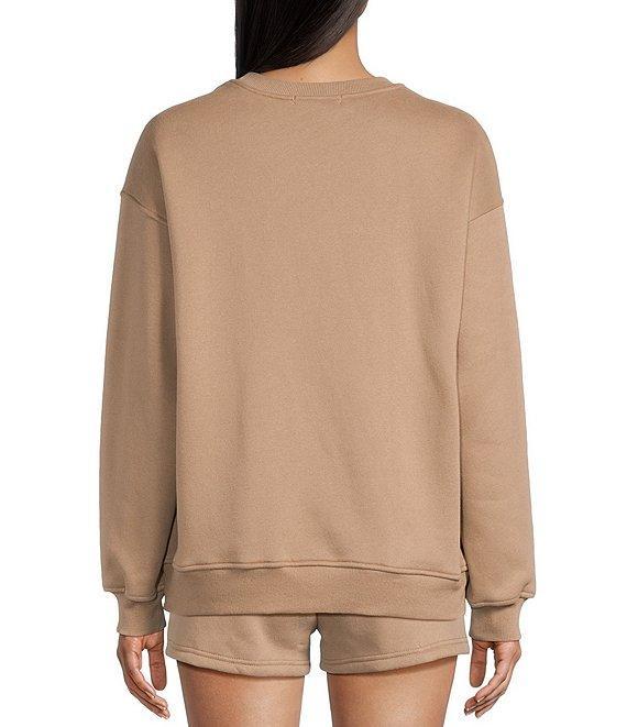 Bailey Rose Western Horse Print Pullover Crew Neck Sweatshirt Product Image