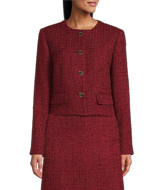 Preston & York Coordinating Margaret Tweed 4 Button Jacket Product Image