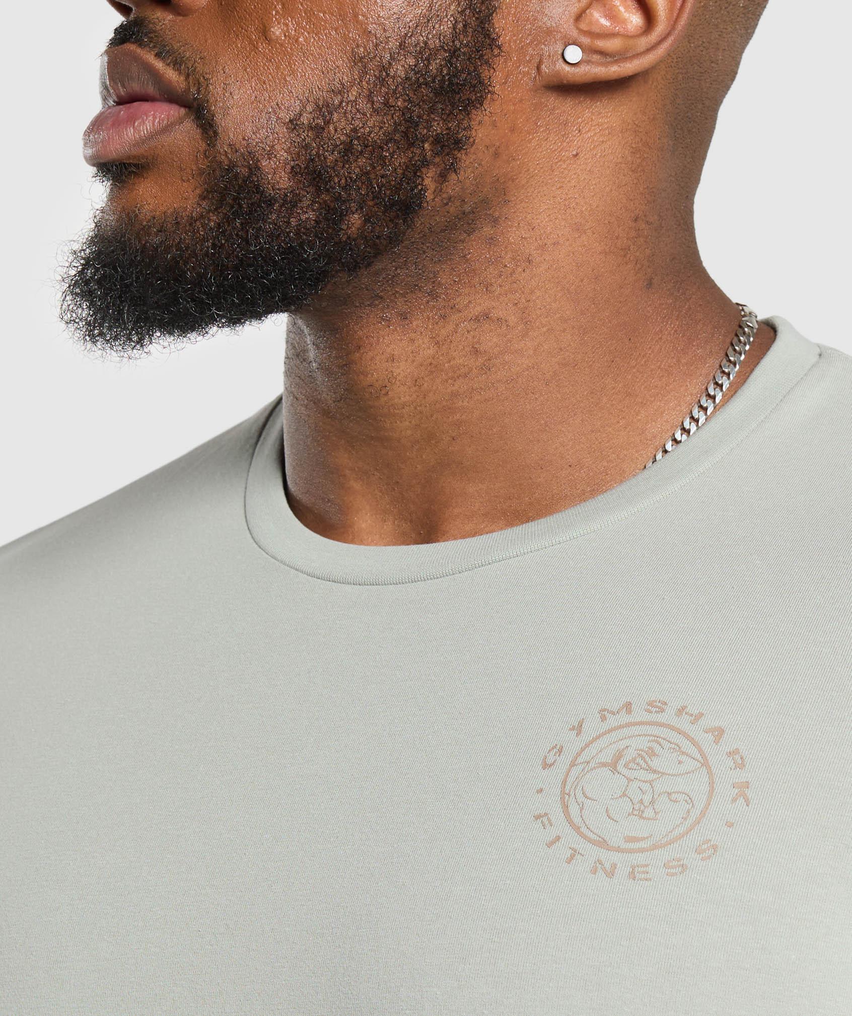 Gymshark Legacy T-Shirt - Stone Grey Male Product Image