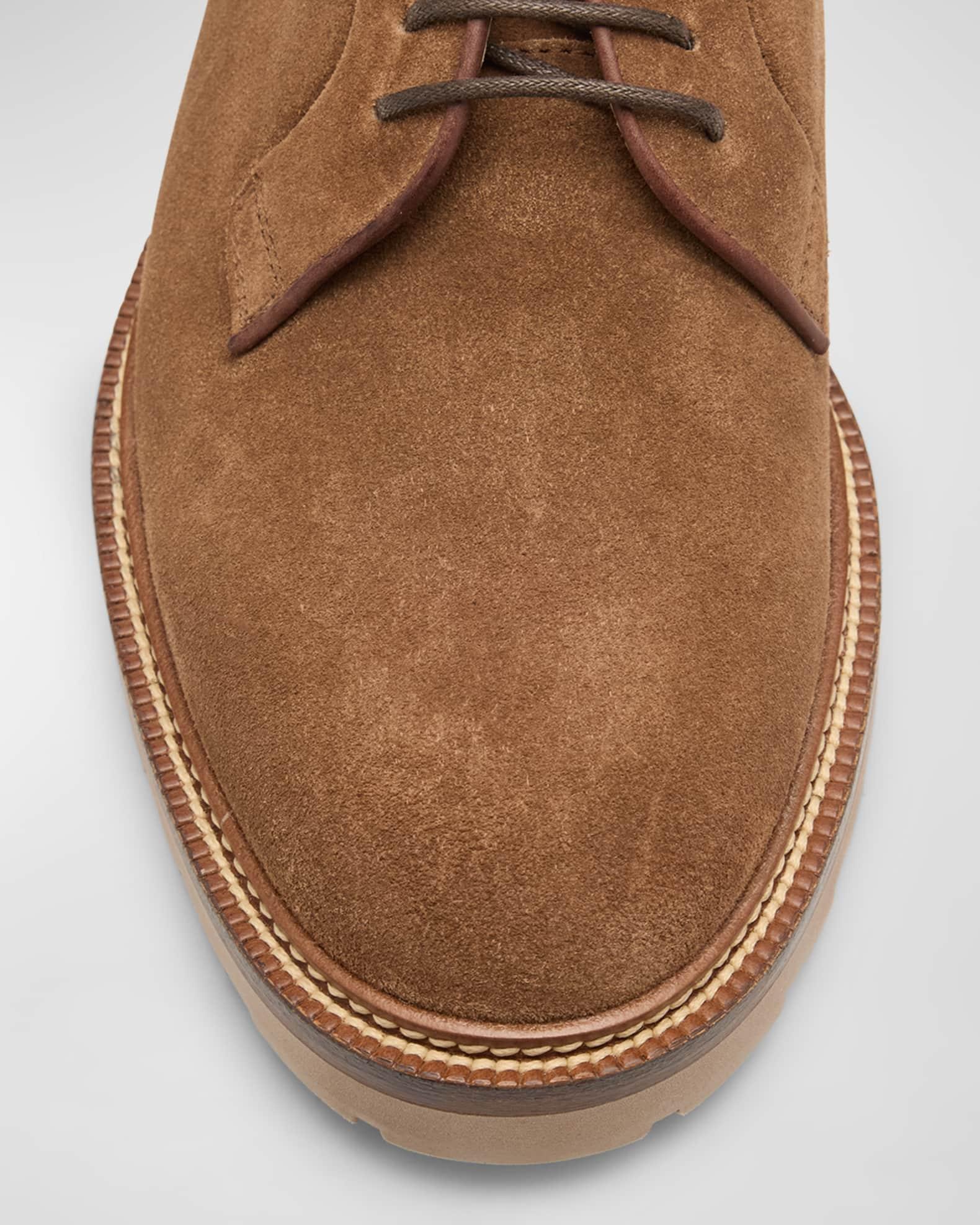 Men's Suede Derby Shoes Product Image
