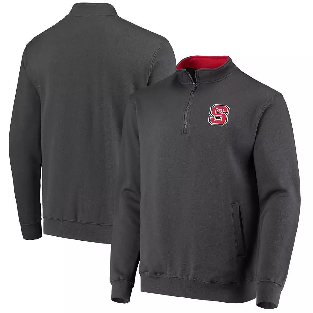 Men's Colosseum Charcoal NC State Wolfpack Tortugas Logo Quarter-Zip Jacket, Size: XL, Nst Charco Product Image
