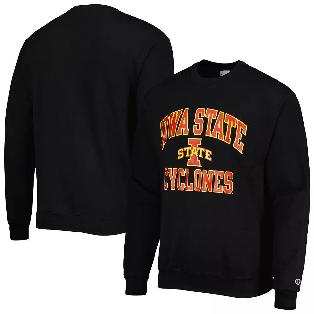 Men's Champion Black Iowa State Cyclones High Motor Pullover Sweatshirt, Size: Large Product Image