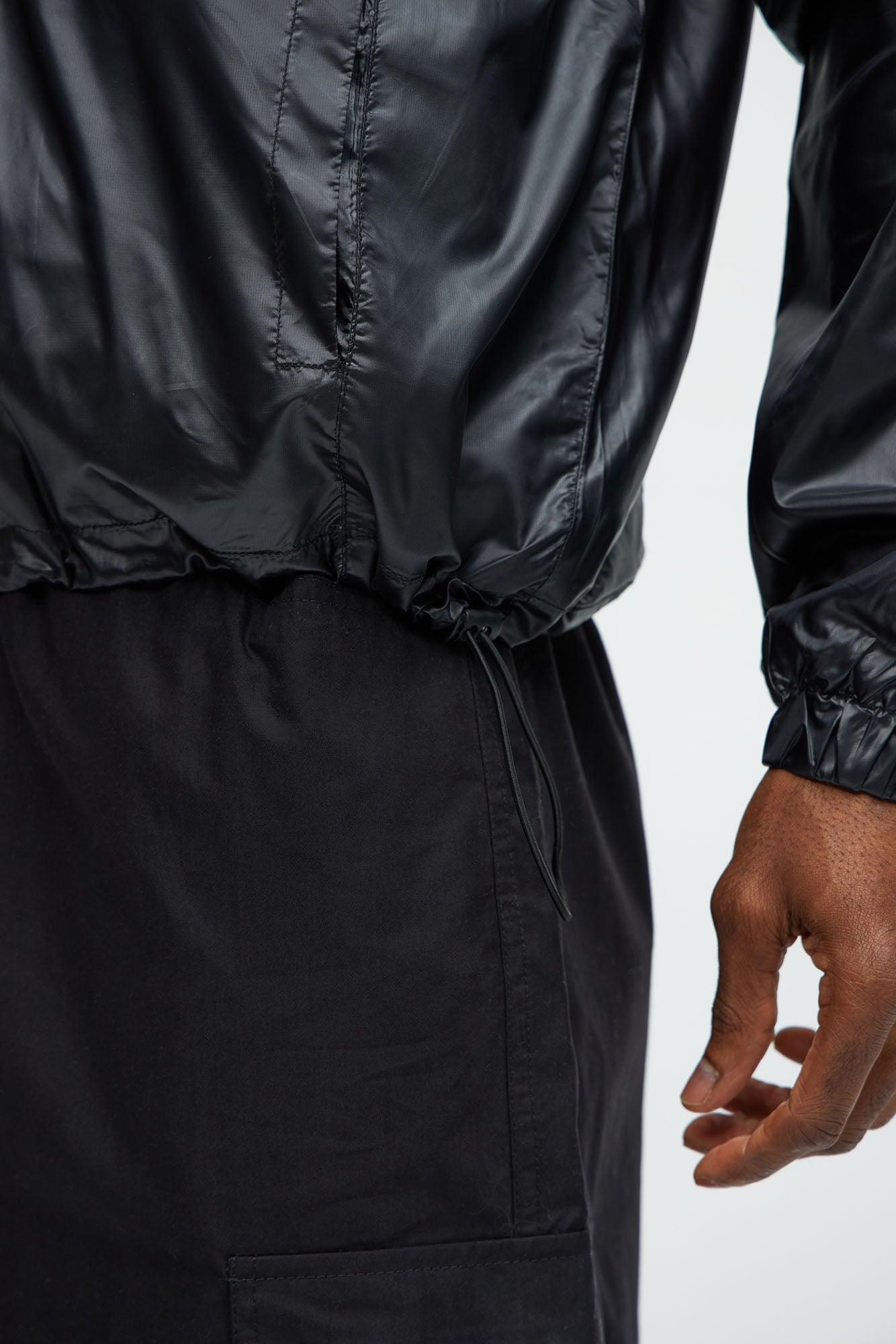 Winston Zip-Up Nylon Jacket - Black Product Image