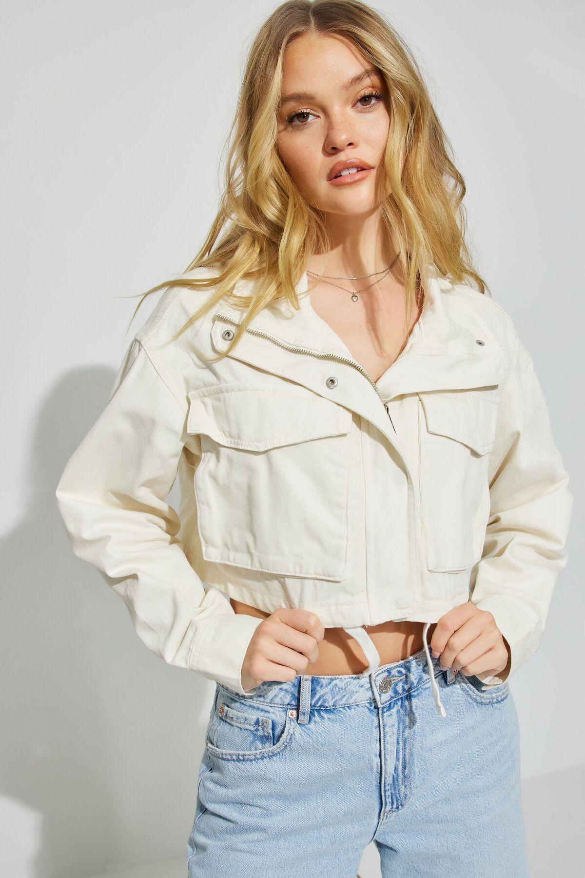 Crop Utility Jacket Product Image