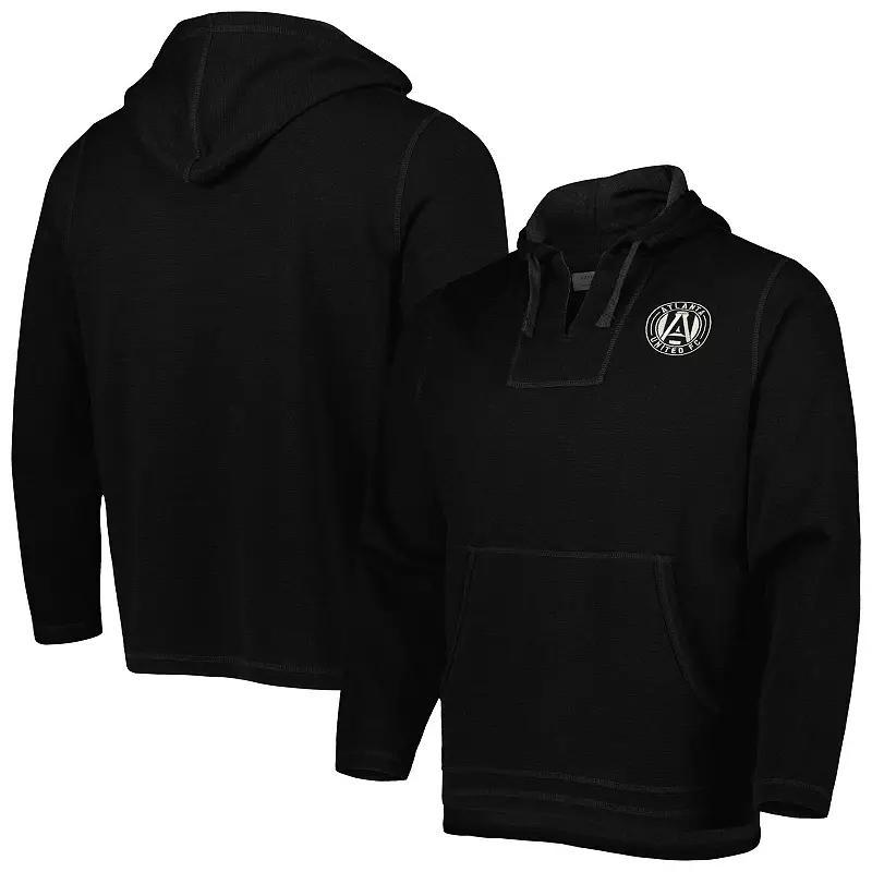 Men's Black Atlanta United FC Baja Fleece V-Neck Pullover Hoodie, Size: XL, Atu Black Product Image