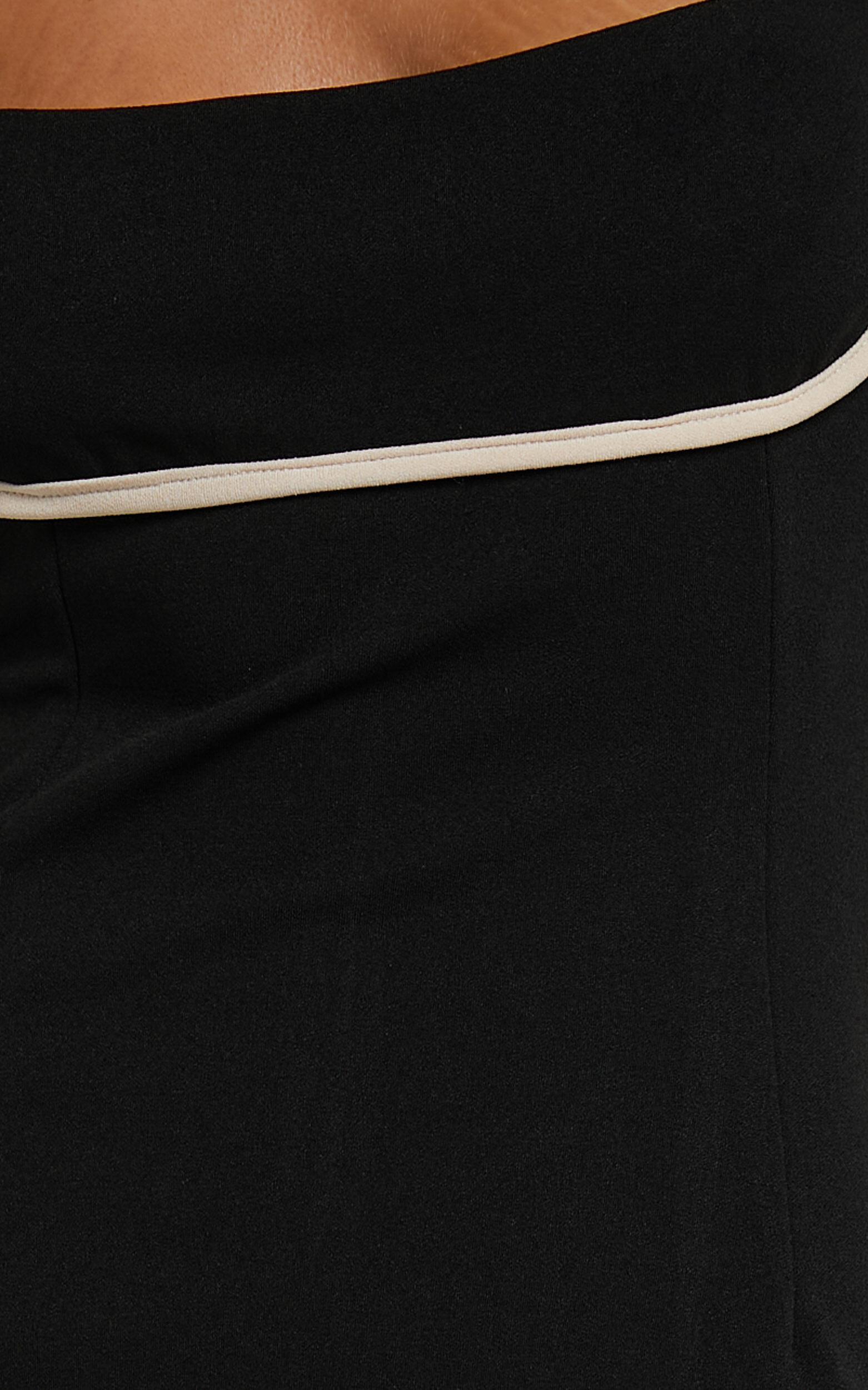 Abegaille Midi Dress - Bodycon Dress in Black Product Image