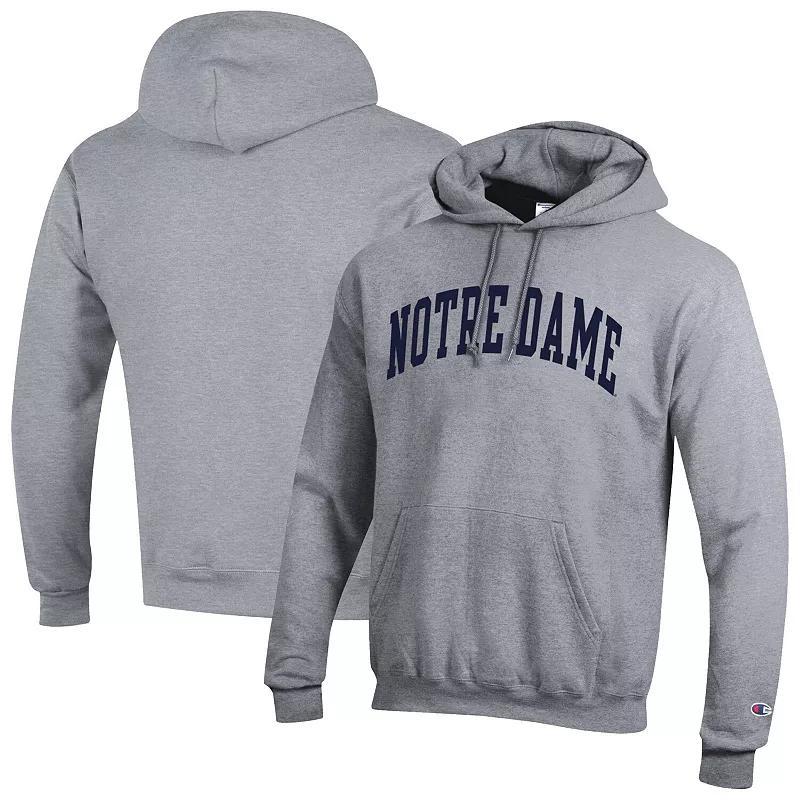 Mens Champion Heather Gray Indiana Hoosiers Basic Arch Fleece Pullover Hoodie Product Image