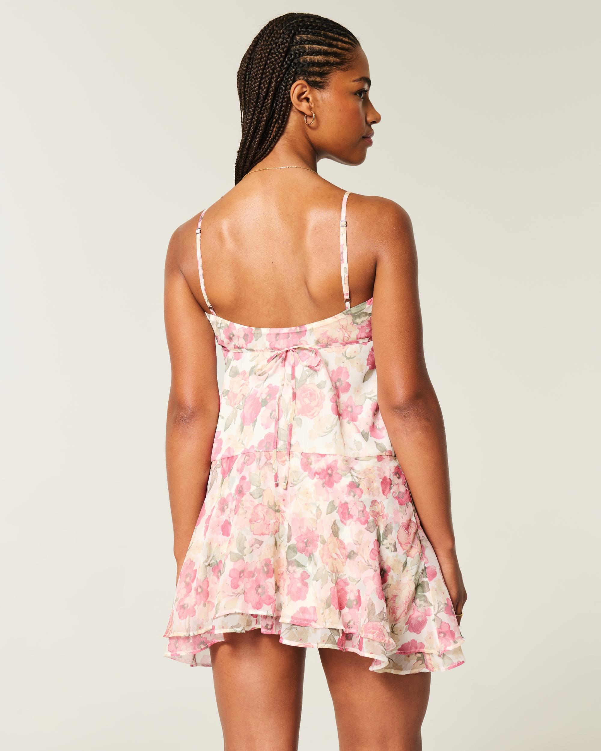 Asymmetrical Hem Mini Dress Product Image