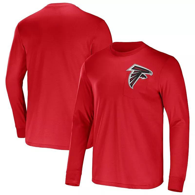 Men's NFL x Darius Rucker Collection by Fanatics Blue Indianapolis Colts Team Long Sleeve Pocket T-Shirt, Size: Medium Product Image
