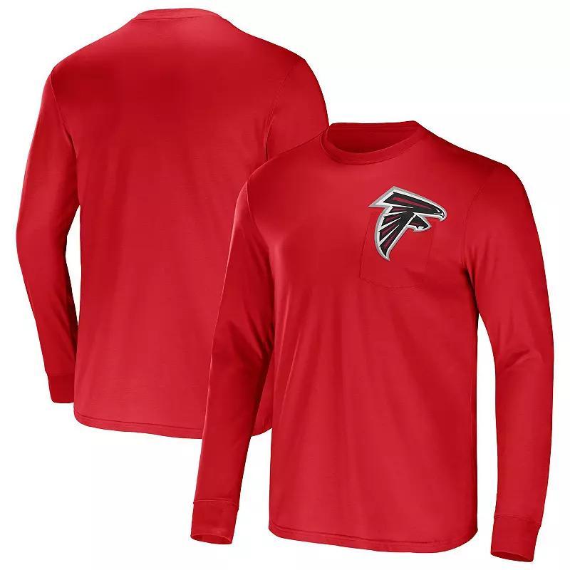 Men's NFL x Darius Rucker Collection by Fanatics Blue Indianapolis Colts Team Long Sleeve Pocket T-Shirt, Size: Medium Product Image