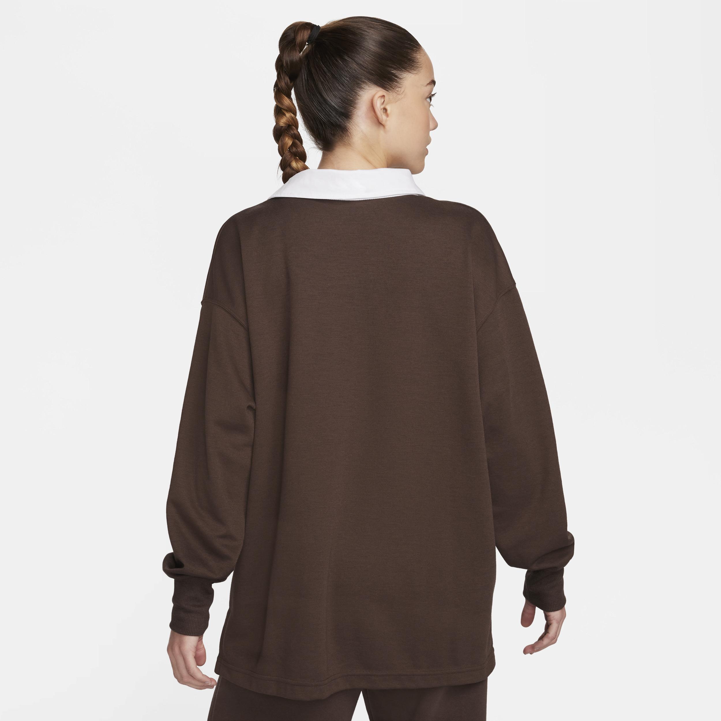 Nike Essential oversized long sleeve polo Product Image