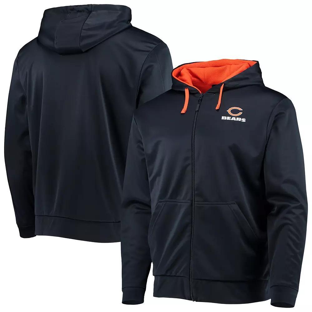 Men's Dunbrooke Navy/Orange Chicago Bears Apprentice Full-Zip Hoodie, Size: Large, Blue Product Image