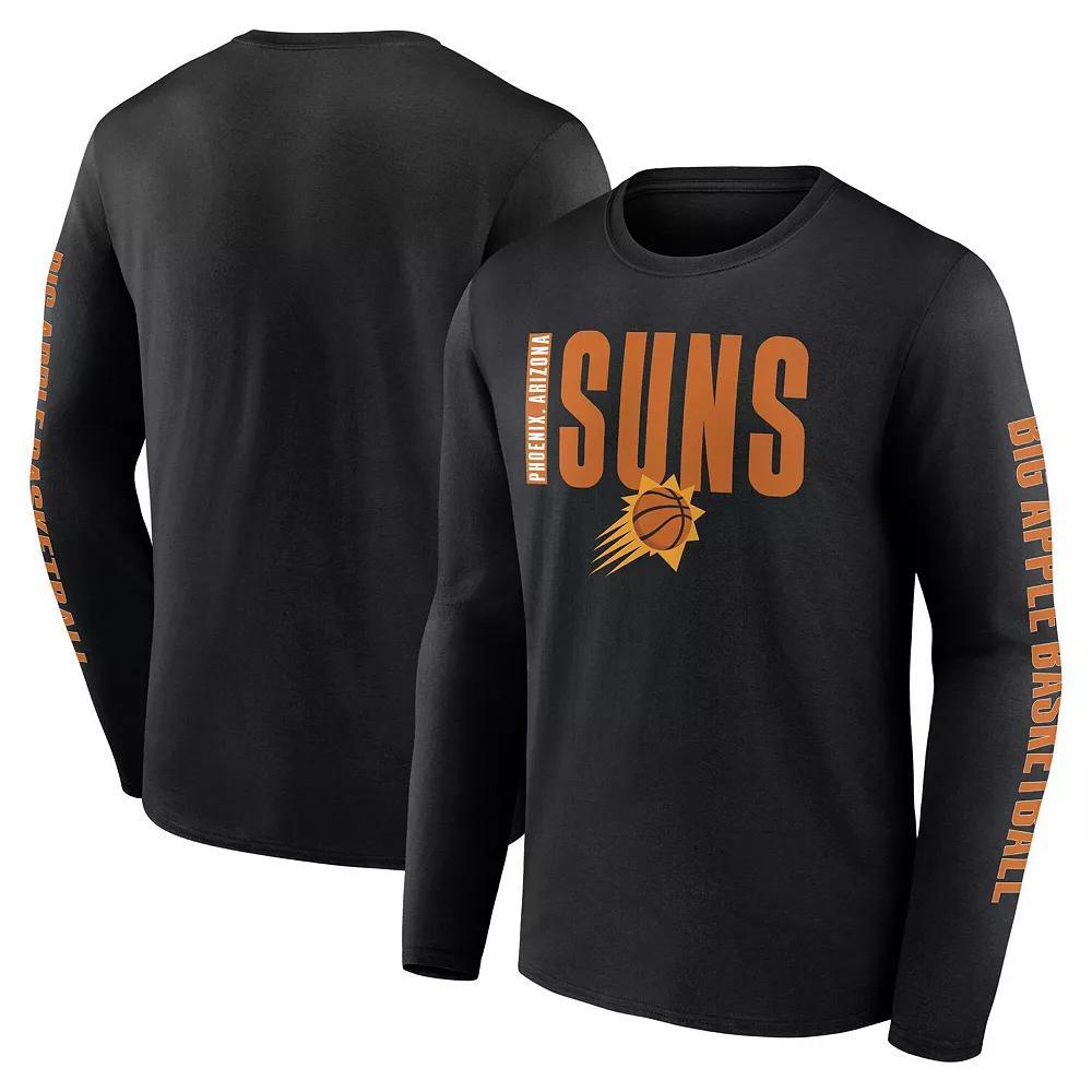 Men's Black Phoenix Suns Vision Long Sleeve T-Shirt, Size: Small, Phx Black Product Image