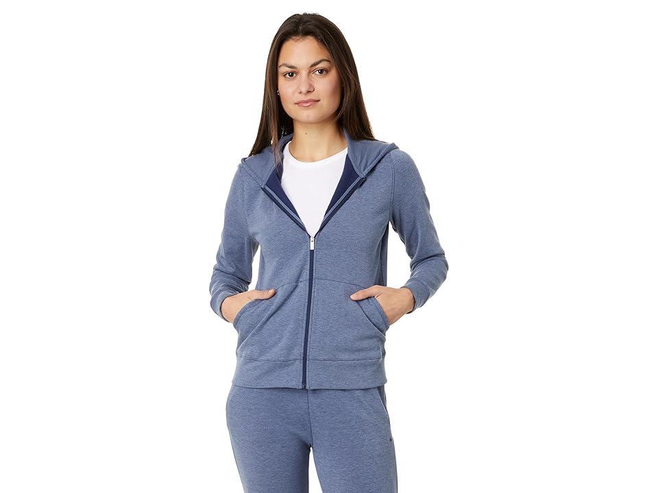 TravisMathew Cloud Zip Hood (Heather ) Women's Jacket Product Image