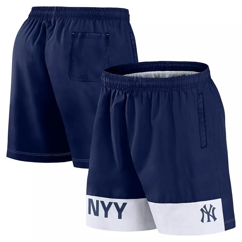 Men's Fanatics Navy New York Yankees Elements Swim Shorts, Size: 2XL, Blue Product Image