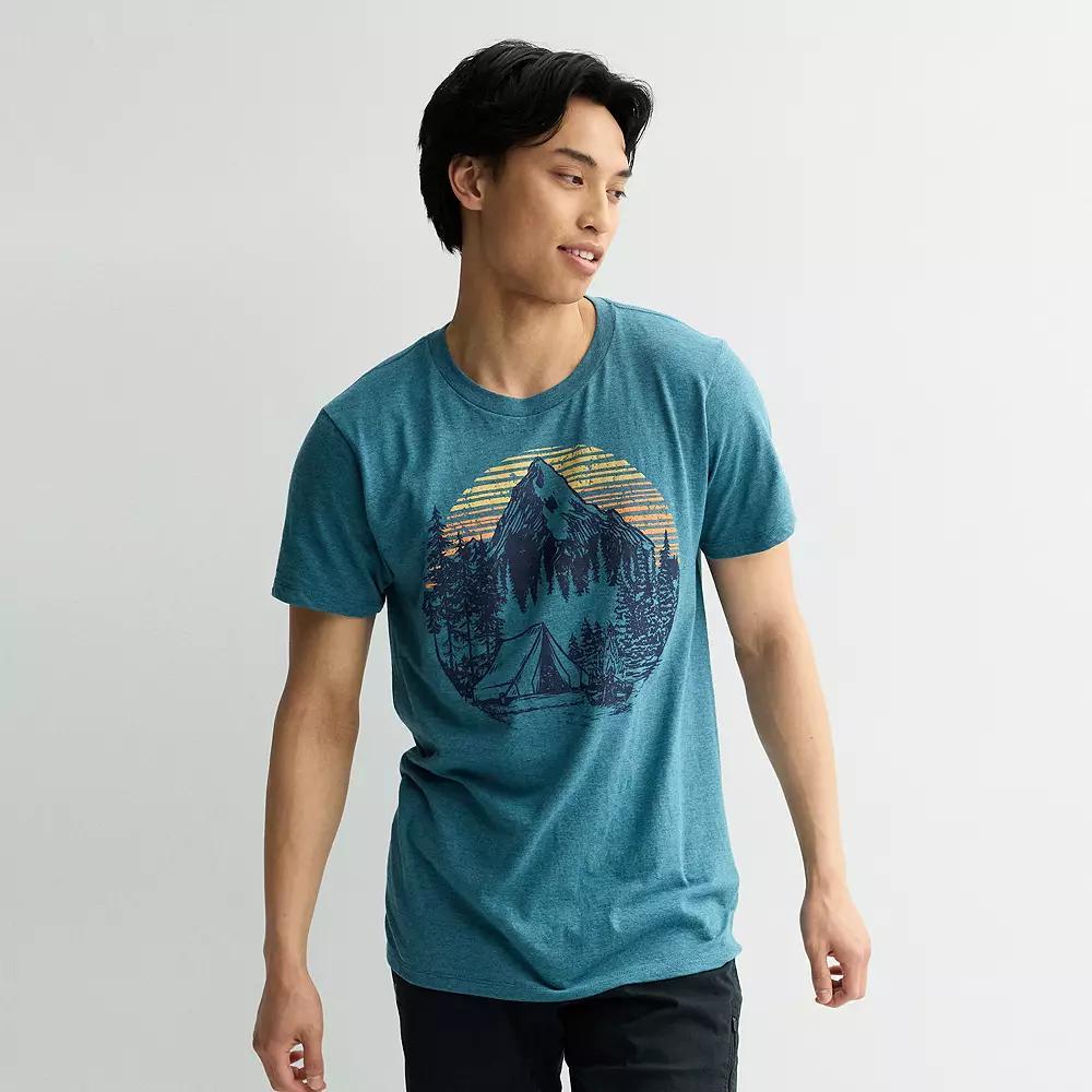 Men's Mountain Base Camp Graphic Tee, Size: Medium, Dark Blue Product Image