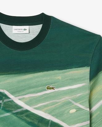 Men's Classic Fit Tennis Print T-Shirt Product Image