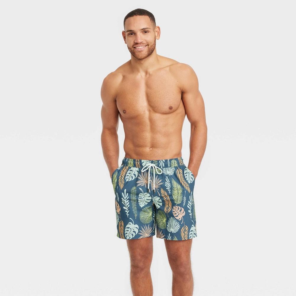 Men's 7" Swim Shorts with Boxer Brief Liner - Goodfellow & Co™ Product Image