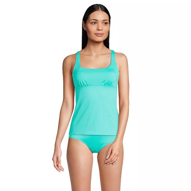 Womens Lands End DD-Cup UPF 50 Squareneck Underwire Tankini Top Product Image
