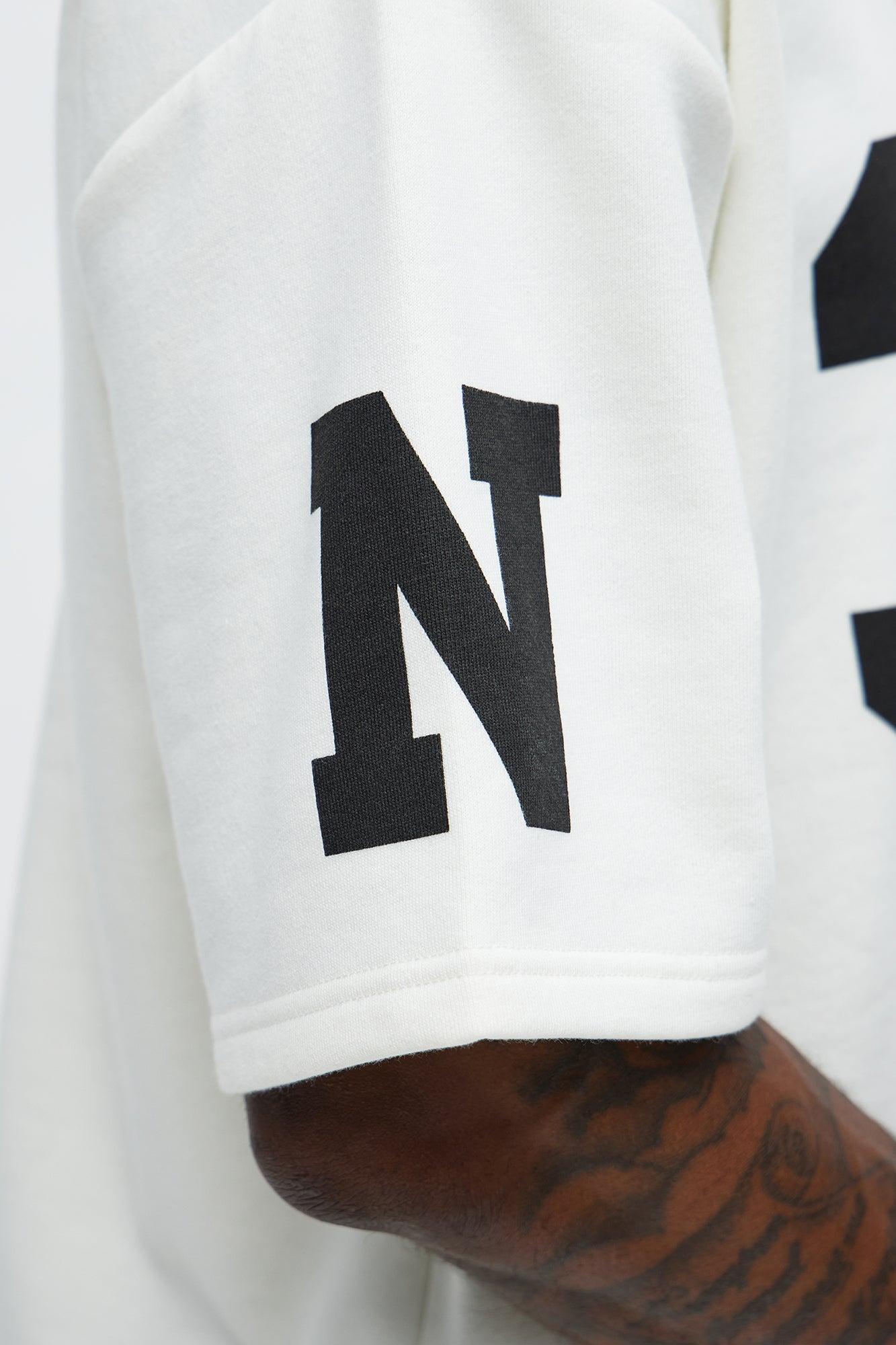 Athletic Oversized Tee - White Product Image