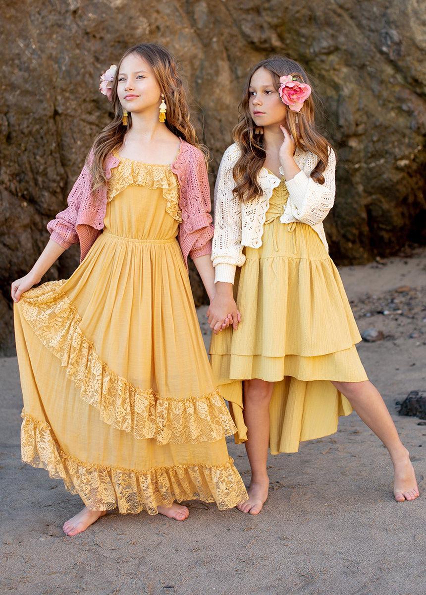 Tara Dress in Snapdragon Girls Product Image