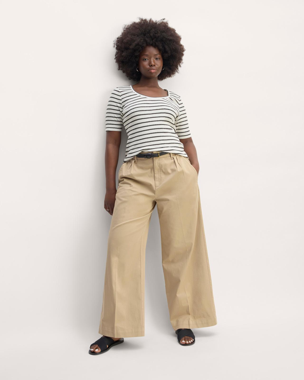 The Vintage Rib Scoop-Neck Top Product Image