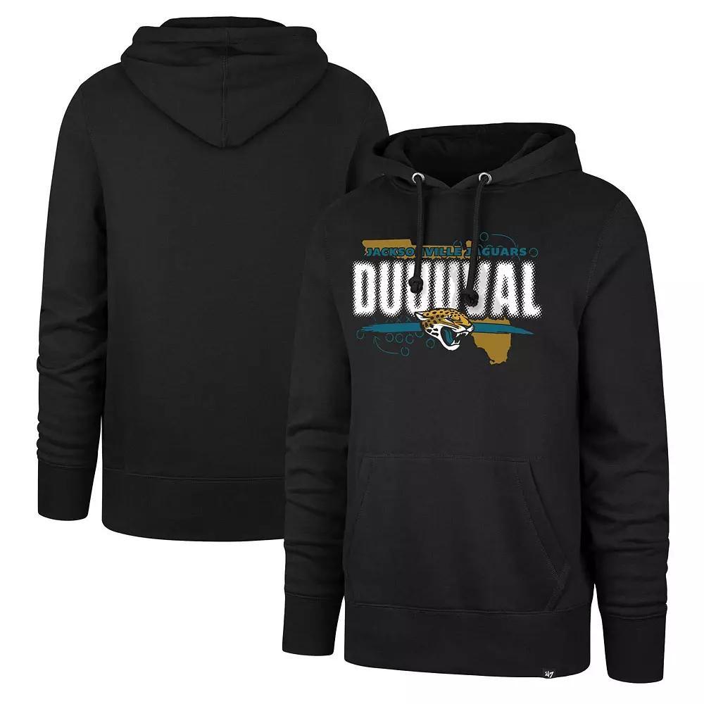 Men's '47 Black Jacksonville Jaguars Regional Headline Pullover Hoodie, Size: 2XL Product Image