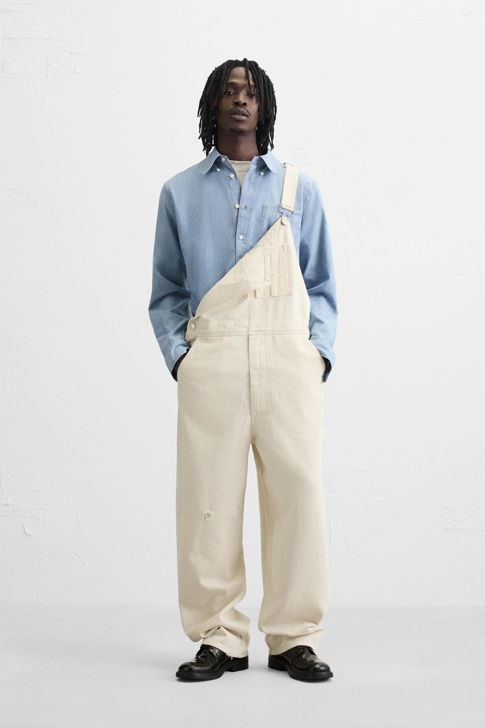 CARPENTER POCKET DENIM OVERALLS Product Image