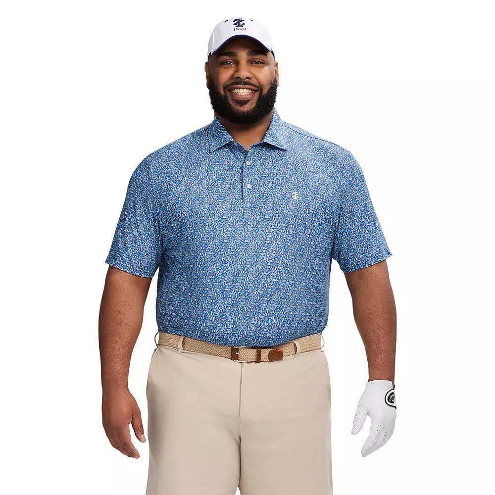 Big & Tall IZOD Swingflex Elite Golf Short Sleeve Polo Shirt, Men's, Size: 3XB, Bright Blue Product Image