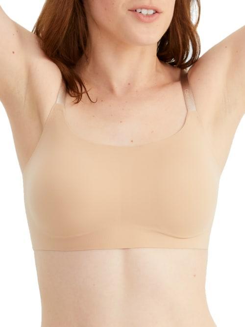 Calvin Klein Invisibles Comfort Lightly Lined Retro Bralette QF4783, Women's, Size: XL, Light Brown Product Image