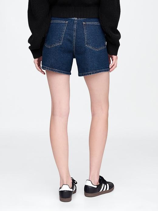 4.75" High Rise A-Line Denim Short Product Image