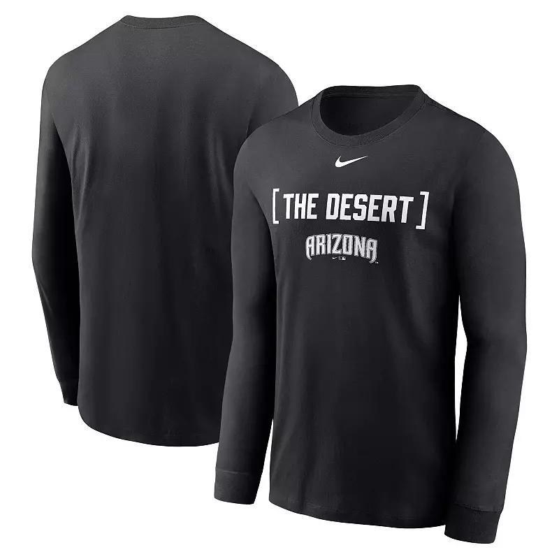 Men's Nike Black Arizona Diamondbacks Local Nickname Long Sleeve T-Shirt, Size: Large Product Image