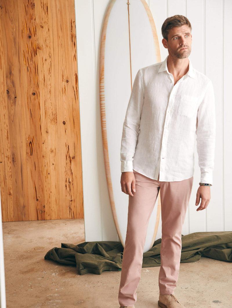 Laguna Linen Shirt - White Product Image