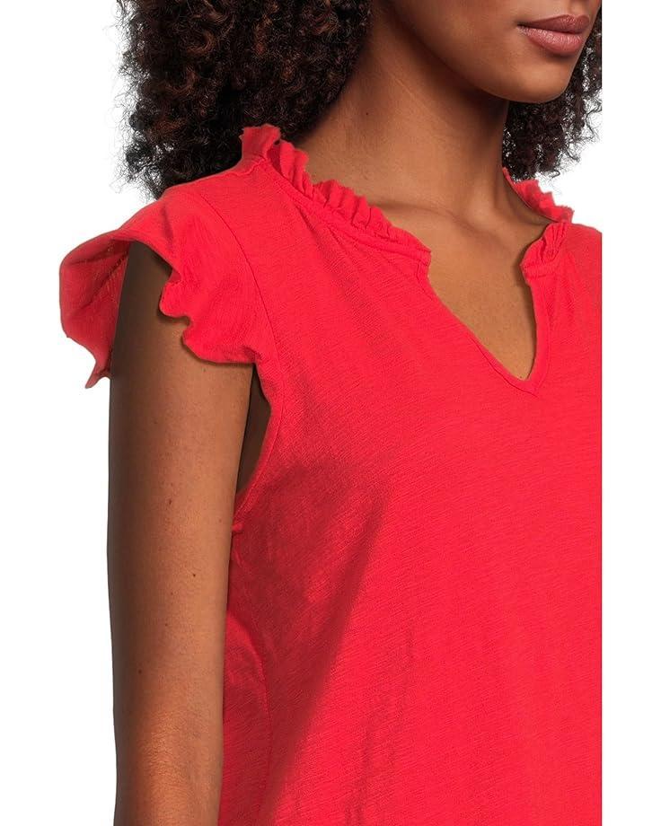 Women's Mod-o-doc Sleeveless Ruffle Top Product Image