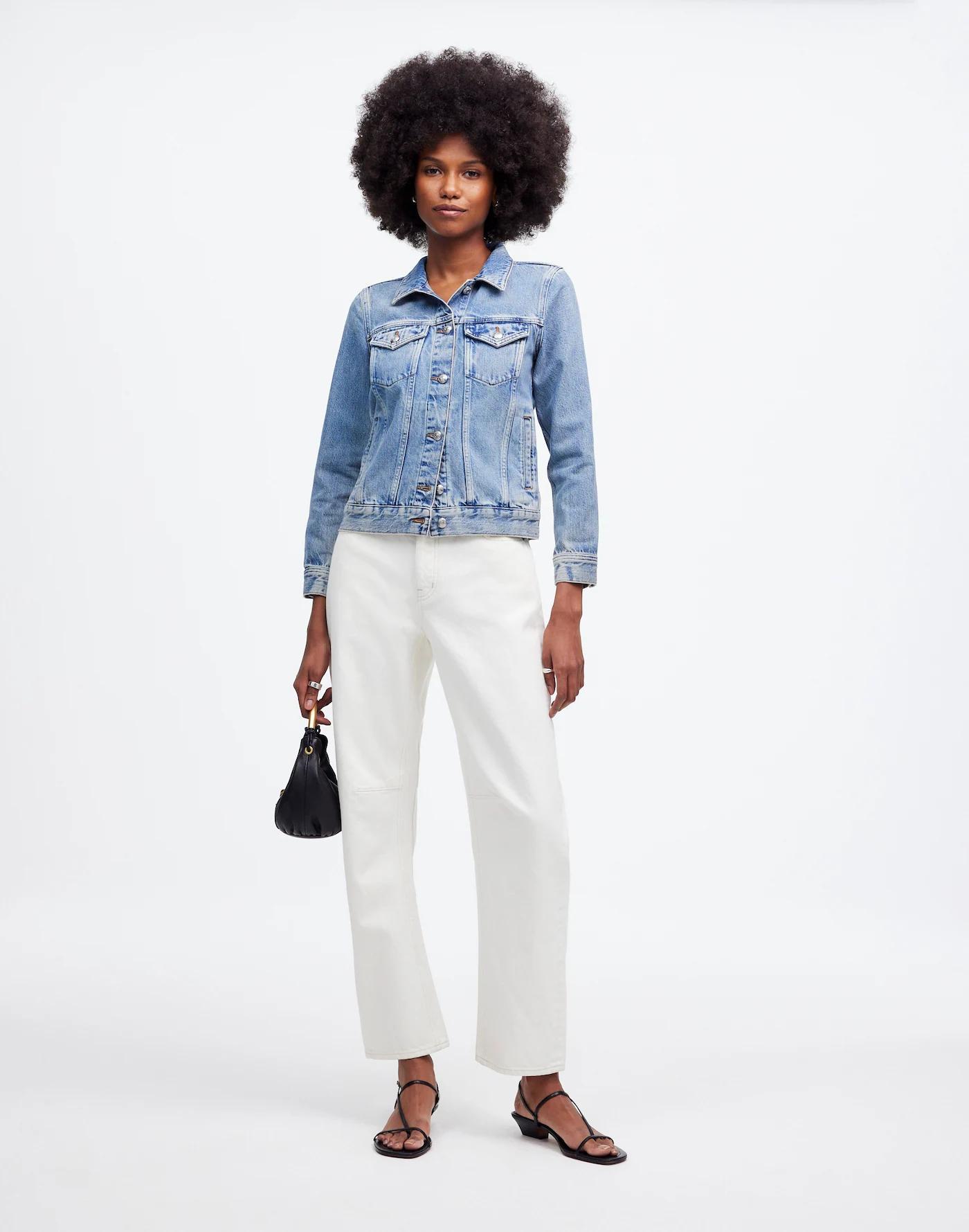 Denim Trucker Jacket in Hyland Wash Product Image