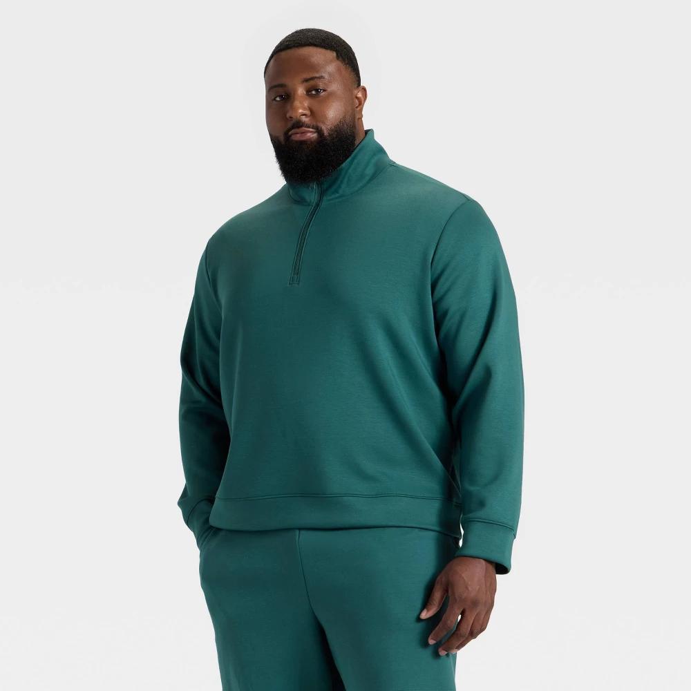 Men's Big Sleek Spacer Half Zip Sweatshirt - All In Motion™ Product Image