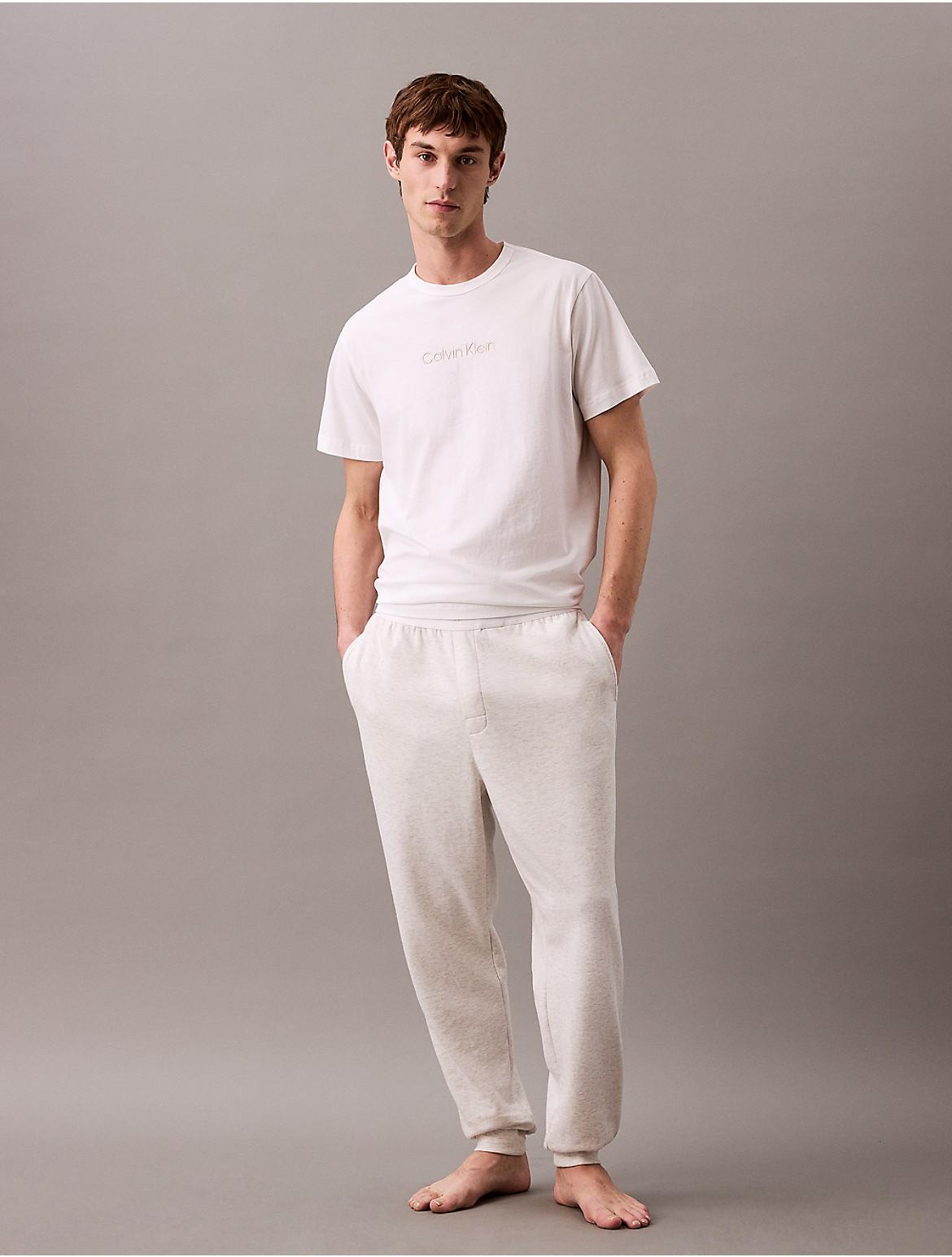 Calvin Klein Men's Terry Lounge Joggers - White - S Product Image