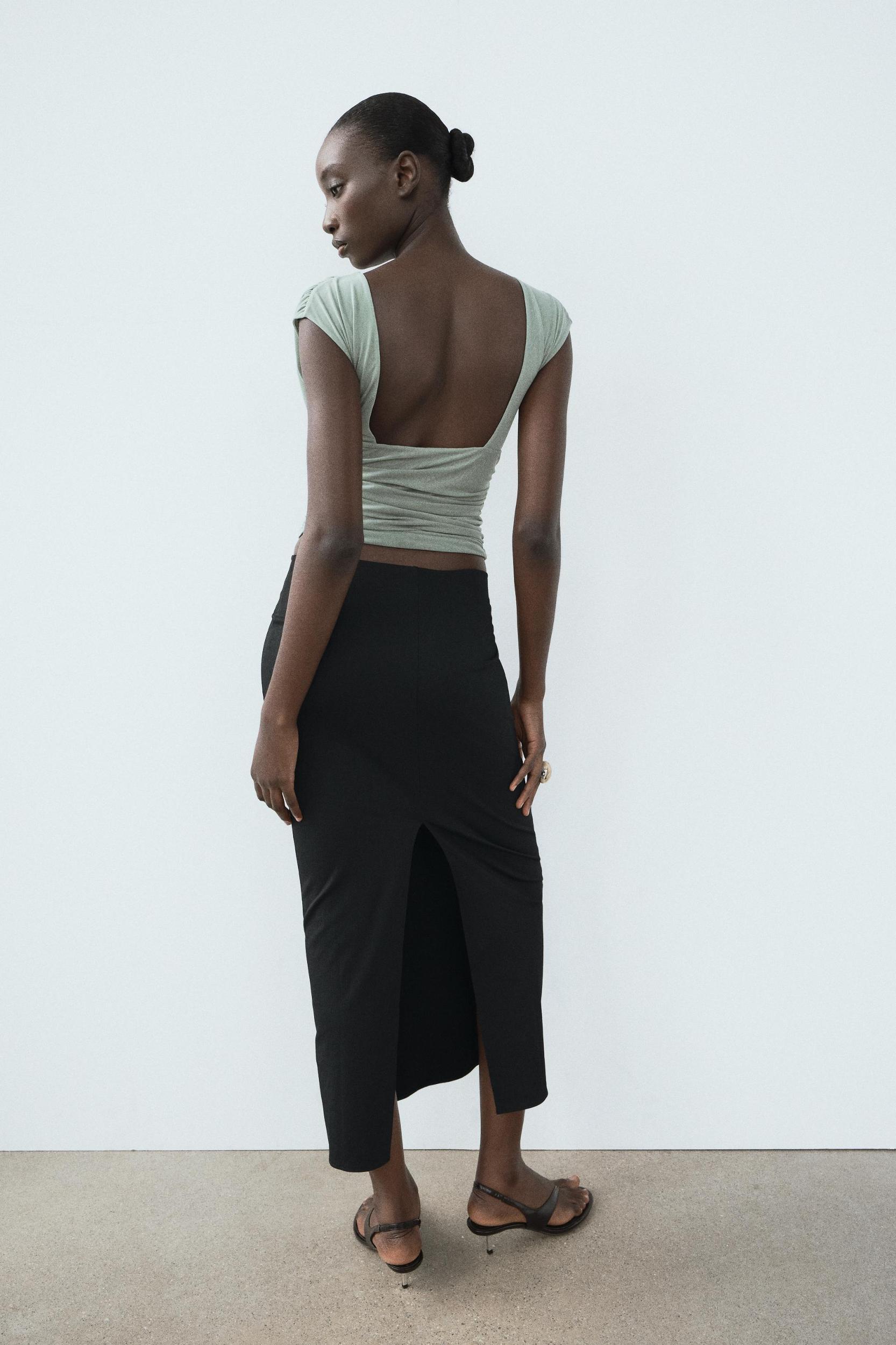 TULLE RUCHED TOP Product Image