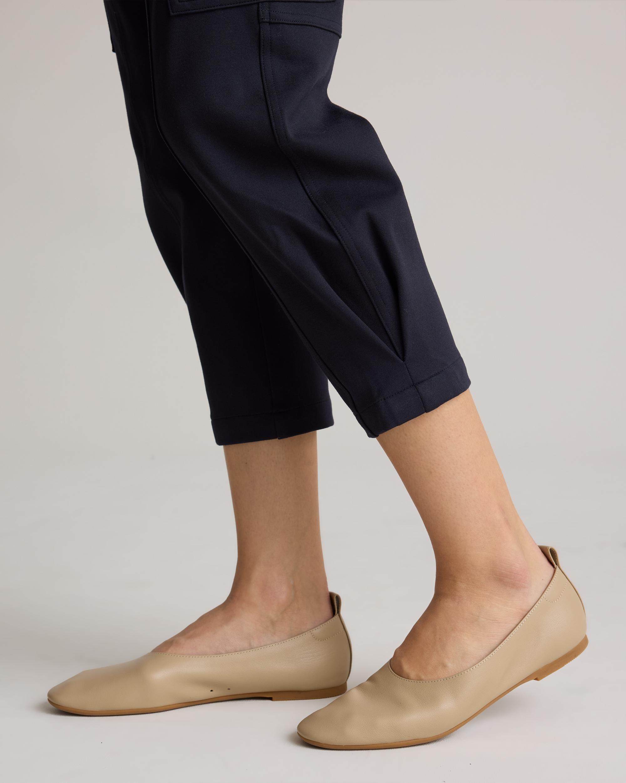 Quince | Women's Ultra-Stretch Ponte Tapered Cargo Pants Rayon Product Image