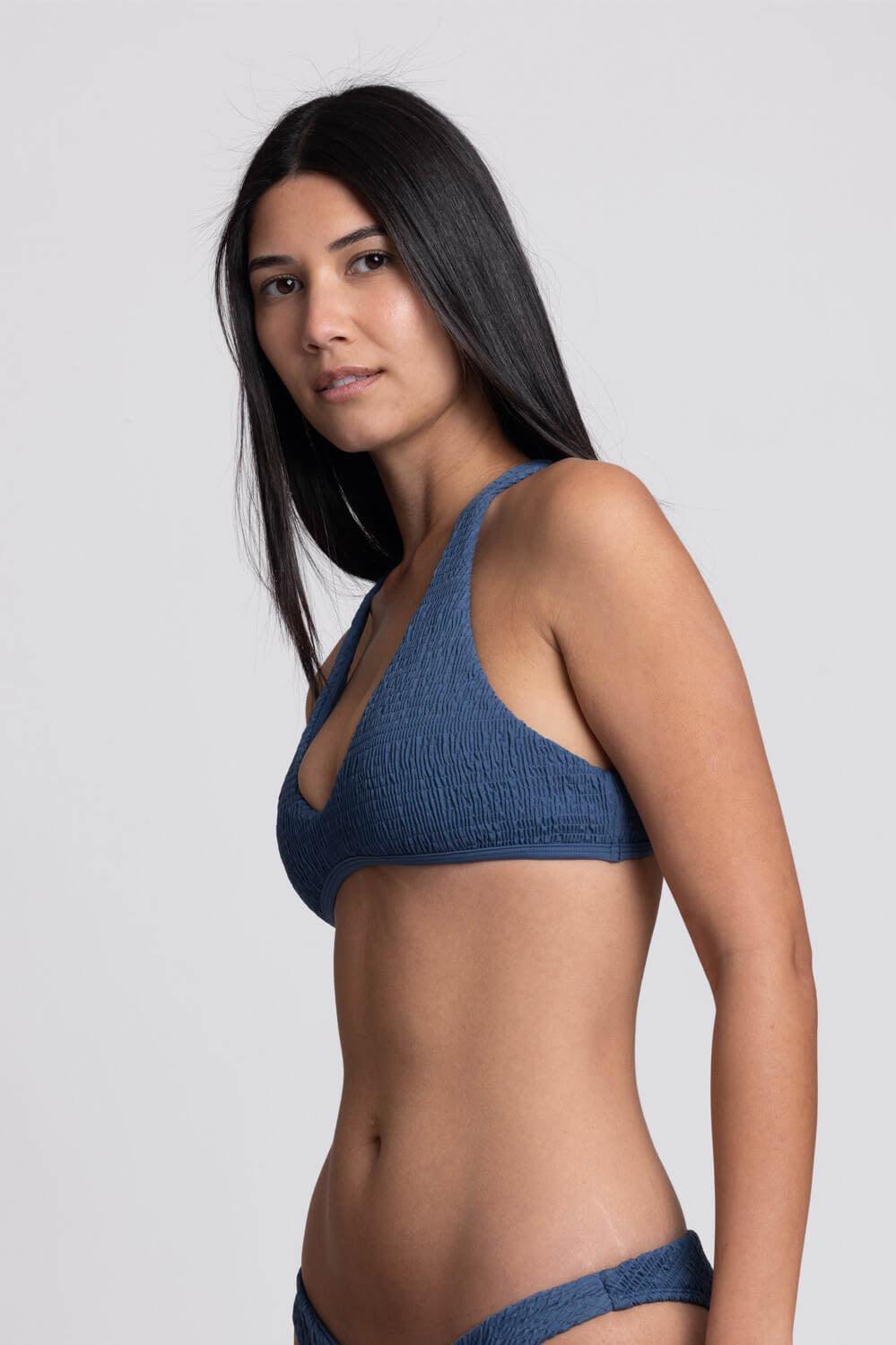 Final Sale Aster Smocked Bikini Top Product Image