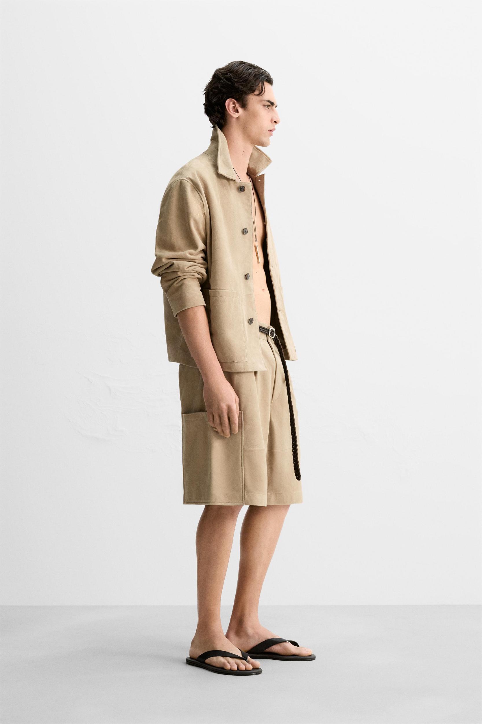 SUEDE OVERSHIRT Product Image