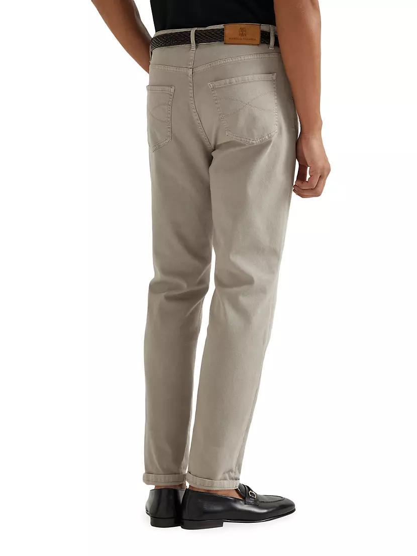 Lightweight Denim Traditional Fit Five Pocket Jeans Product Image