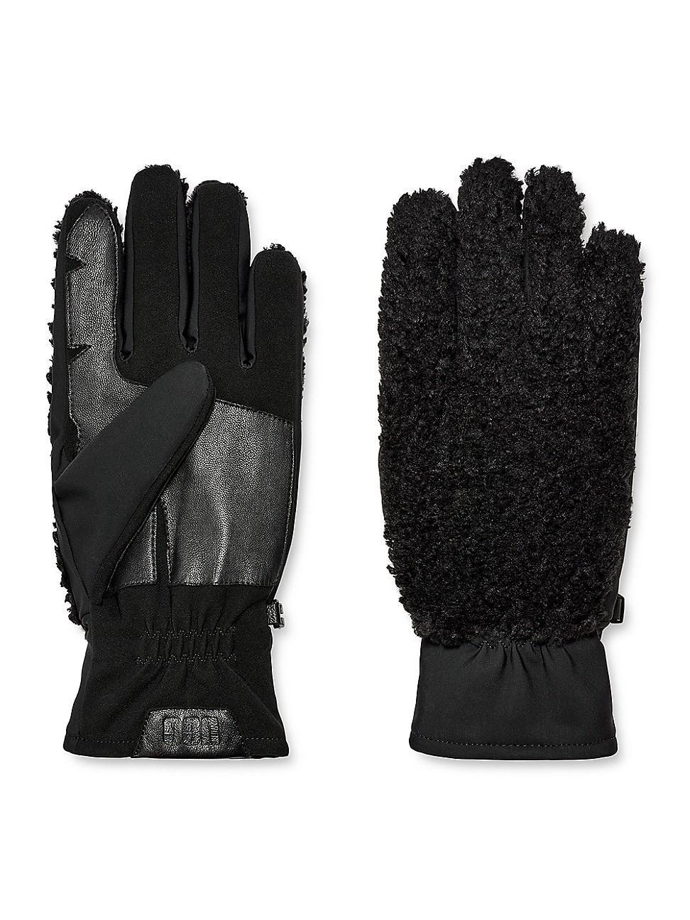 UGG Fluff Smart Gloves with Conductive Leather Palm Extreme Cold Weather Gloves Product Image