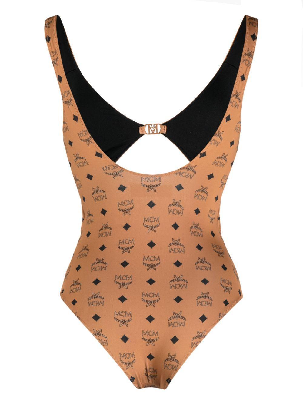 monogram-print swimsuit Product Image