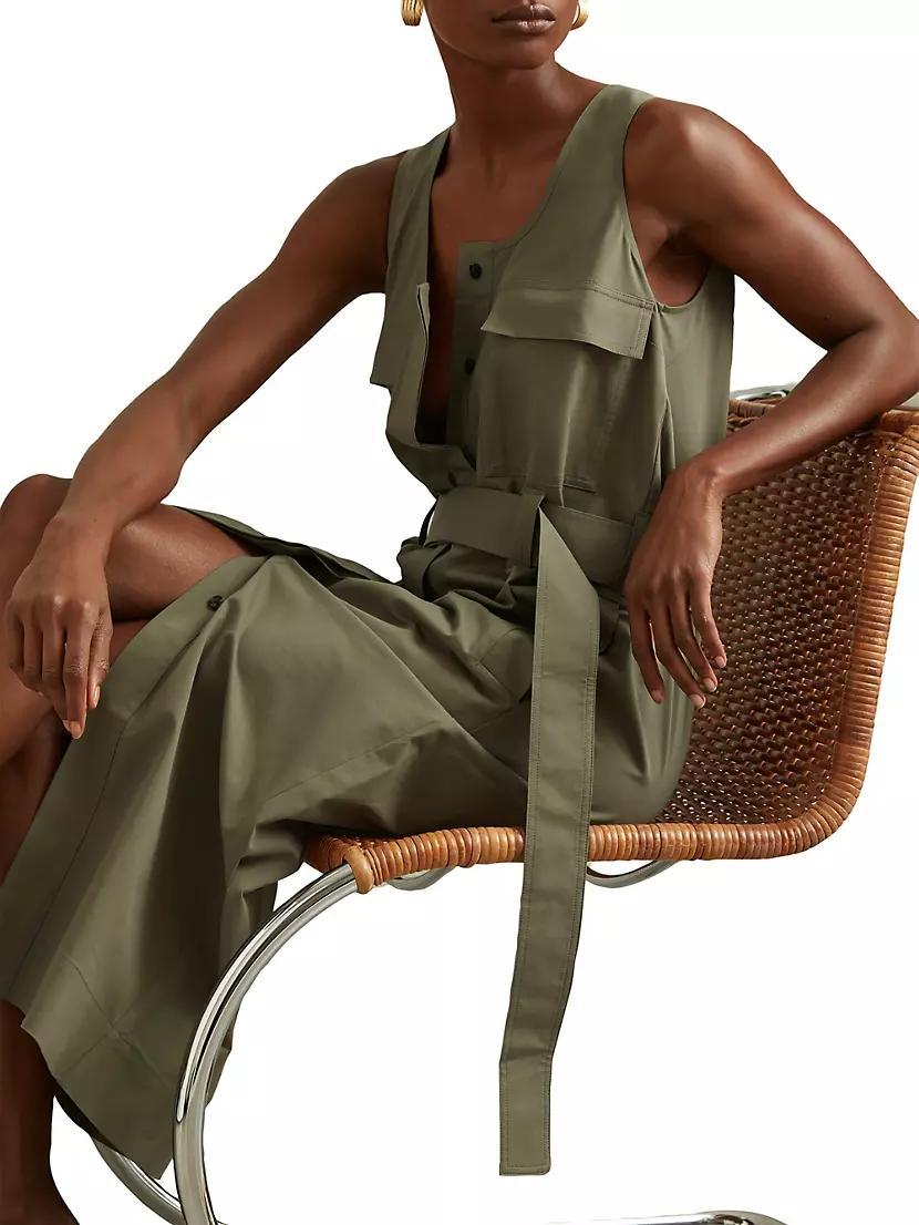 Elin Sleeveless Utility Midi-Dress Product Image