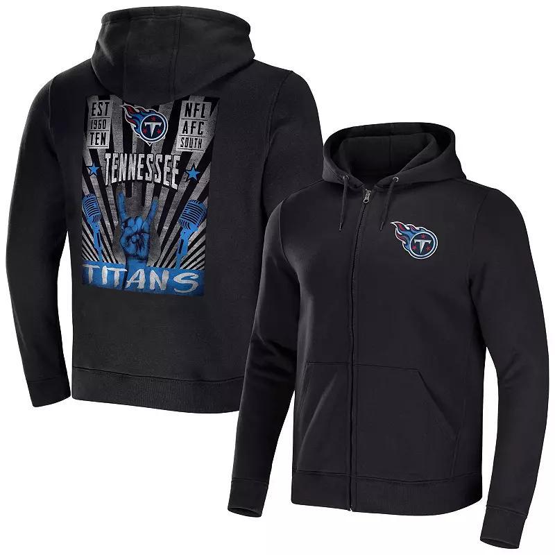 Men's NFL x Darius Rucker Collection by Fanatics Black New England Patriots Rocker Full-Zip Hoodie, Size: Large Product Image