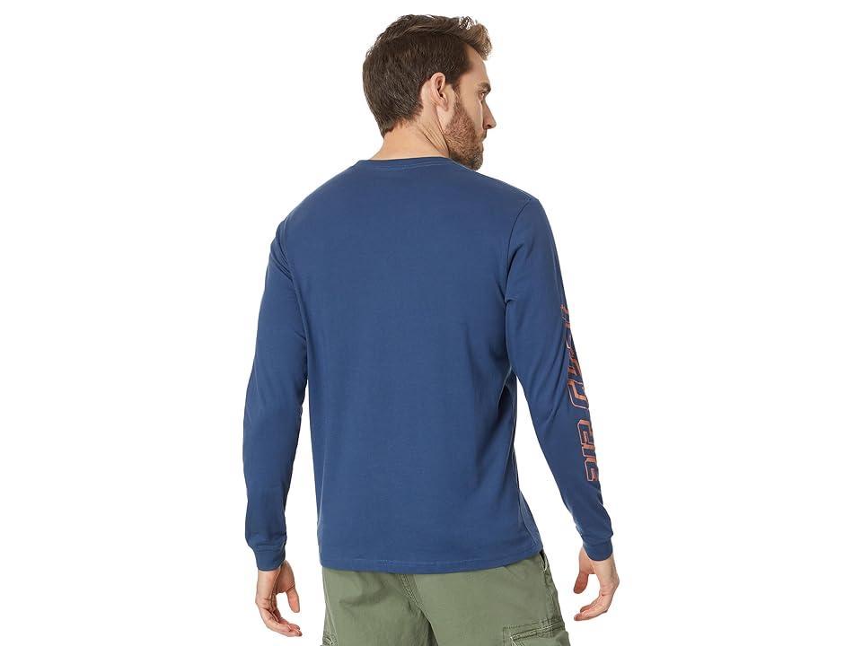 Rip Curl Fade Out Icon Long Sleeve Tee (Washed ) Men's Clothing Product Image