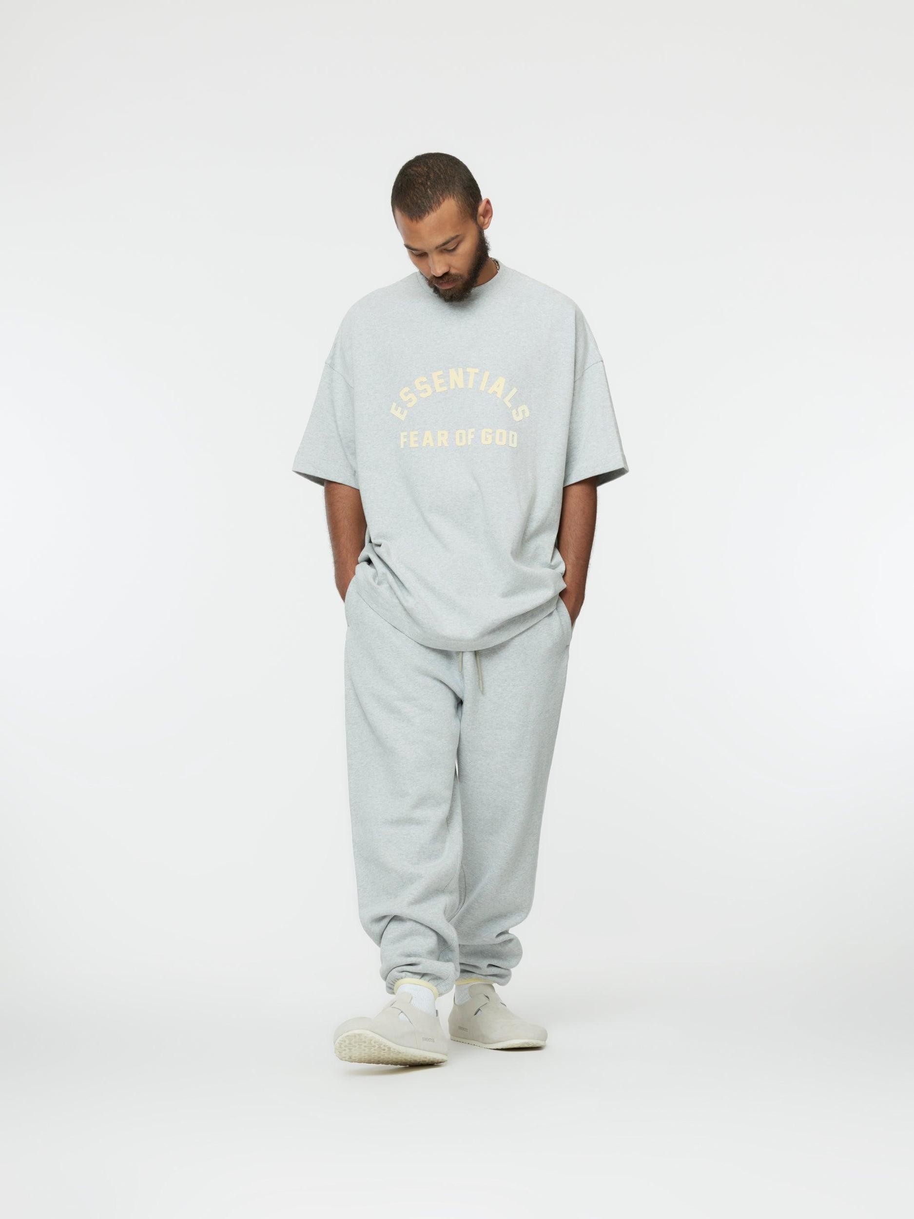 Heavy Jersey Crewneck T-shirt (Light Heather Grey) Product Image