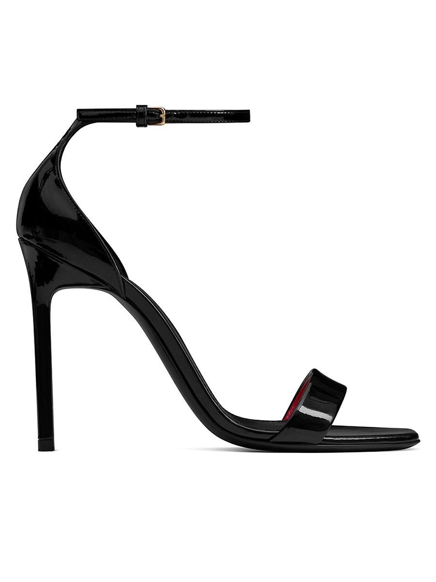 Womens Amber Sandals in Patent Leather Product Image